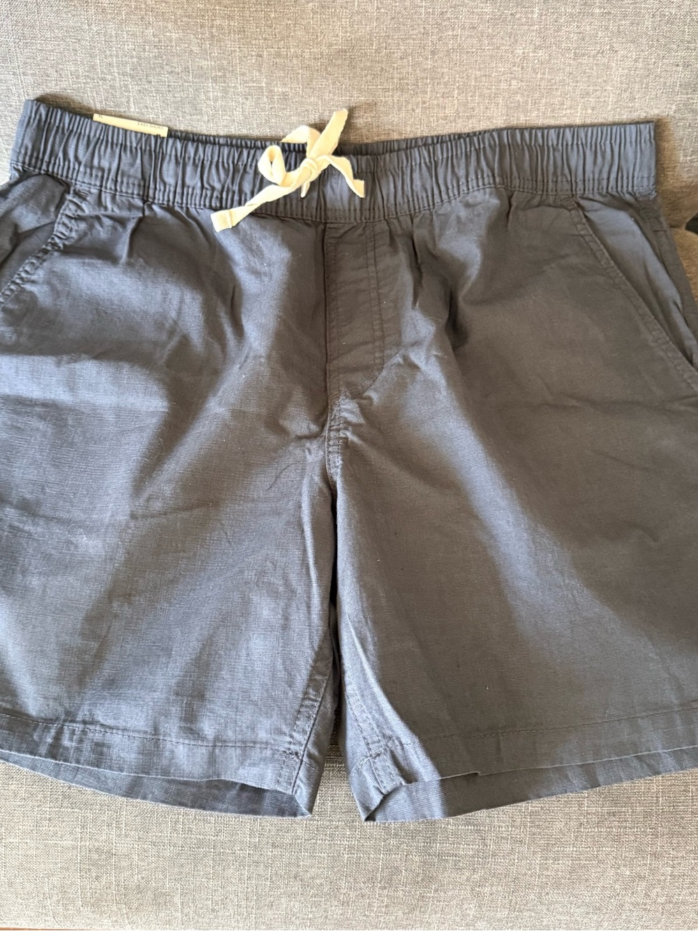 Cotton On Men's Charcoal Shorts with Contrast Drawstring